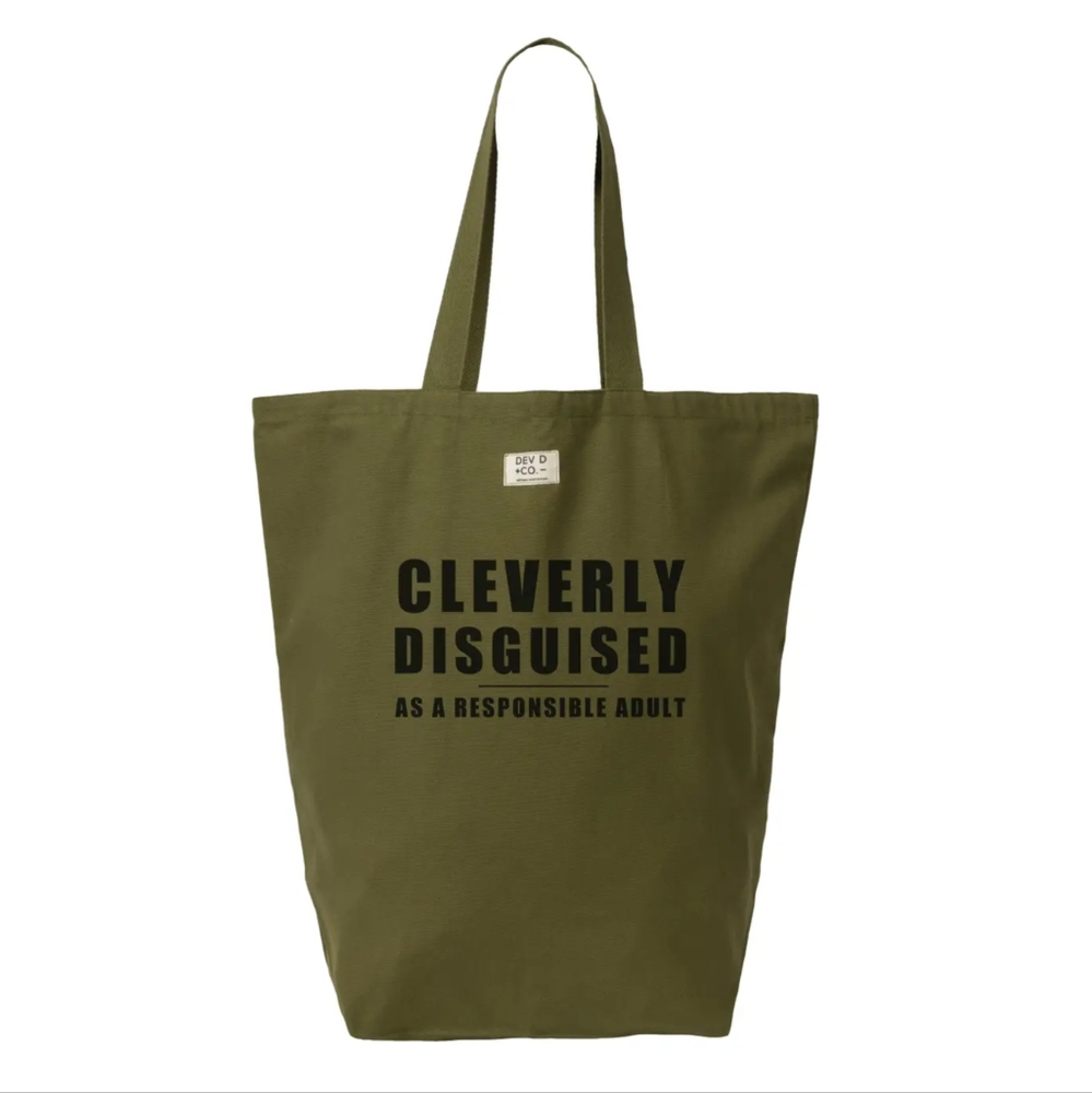 NWT Cleverly Disguised As....Olive Green Tote Bag